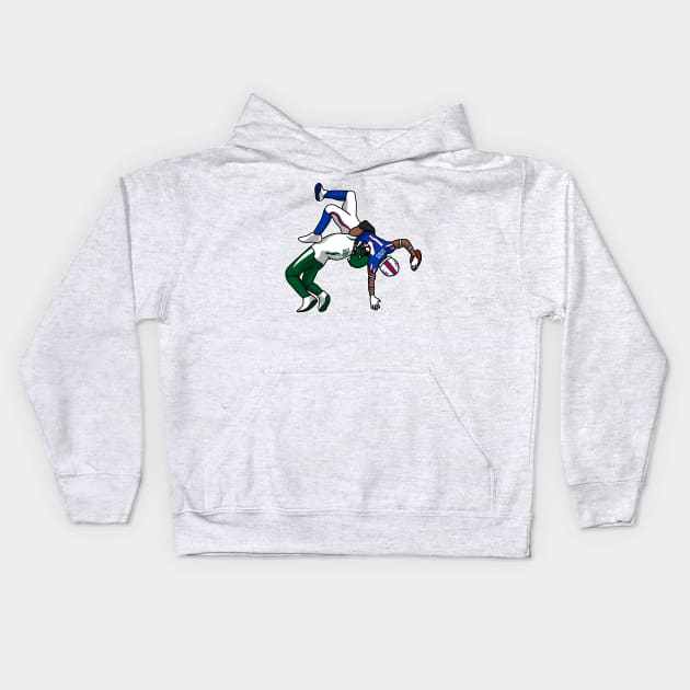 Gardner suplex Kids Hoodie by Rsclstar